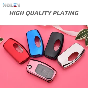 Placcatura TPU Auto Titolare Della Copertura Della Cassa Chiave A Distanza di Fob Per Ford Fiesta Messa A Fuoco 3 MK3 Mondeo Kuga EcoSport B-Max C-Max Falcon Fuga 4 Placcatura TPU Auto Titolare Della Copertura Della Cassa Chiave A Distanza di Fob Per Ford Fiesta Messa A Fuoco 3 MK3 Mondeo Kuga EcoSport B-Max C-Max Falcon Fuga - Placcatura TPU Auto Titolare Della Copertura Della Cassa Chiave A Distanza di Fob Per Ford