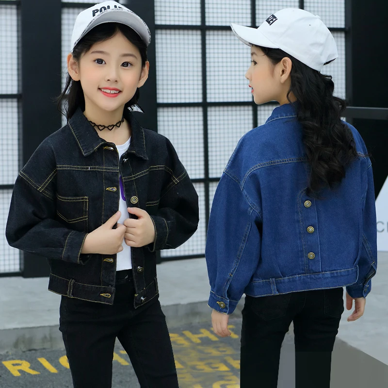 black jean jacket for baby girl