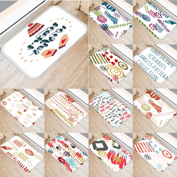 

40x60cm Cute Diy Print Floor Mat Bathroom Ground Mat Slip Door Bath Pad Rug Living Room Kitchen Carpet Home Decor
