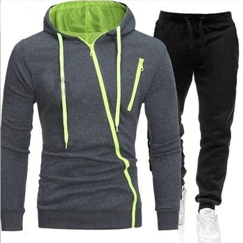 

Men's Sets Hoodies+Pants Autumn Winter Hooded Sweatshirt Sweatpants Fashion Slim Fit Men Set Hoodie Pant Hip Hop Pullover Hoody