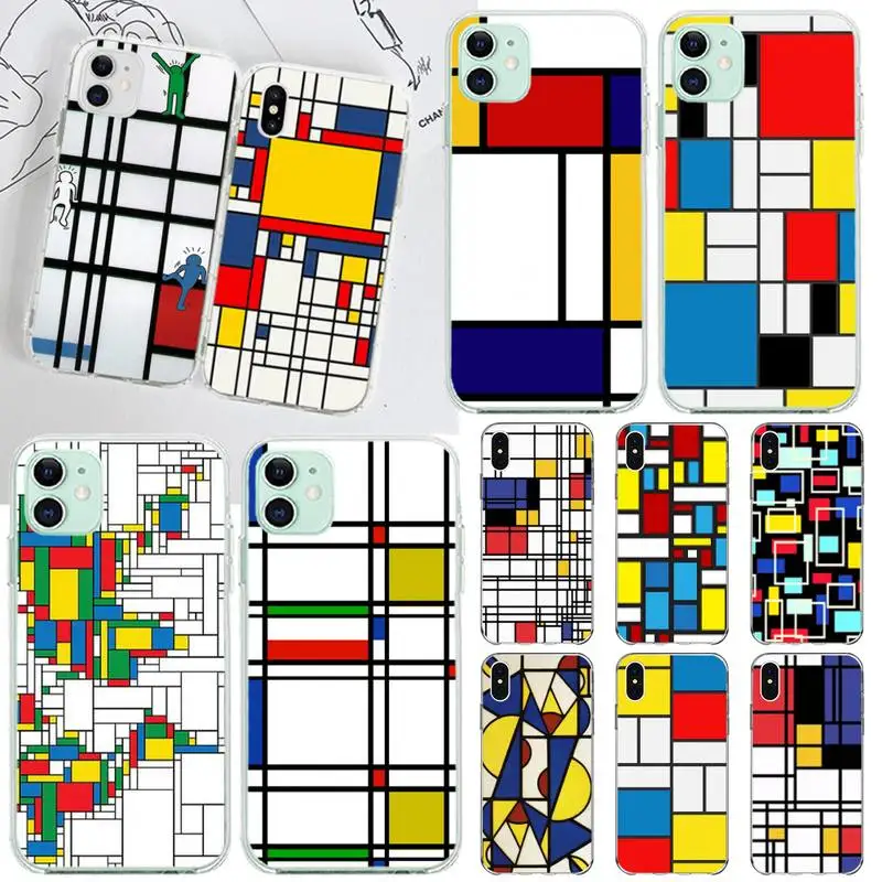 Bauhaus стильный мягкий резиновый чехол для телефона из ТПУ с абстрактным