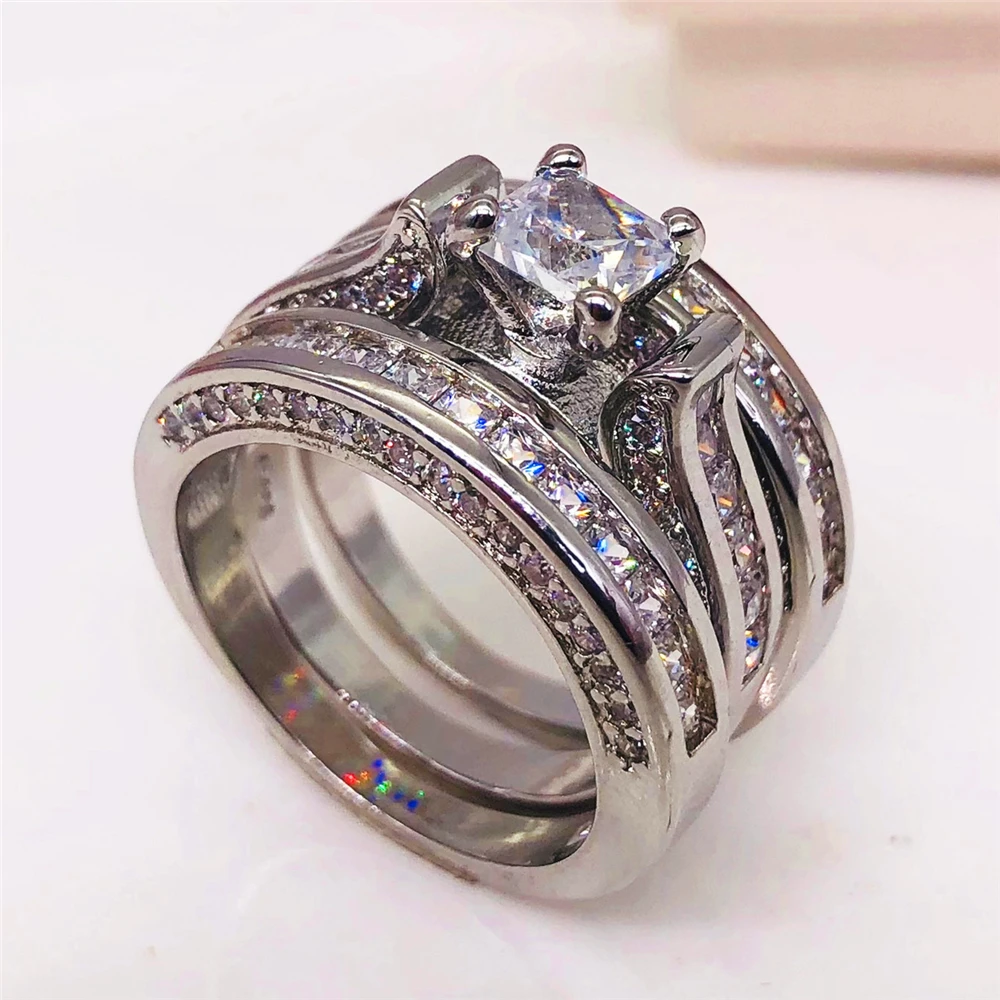 LOREDANA милый женский большой циркон кольцо со стразами Свадебные кольца Свадебные украшения обещание Обручение кольца для Для женщин
