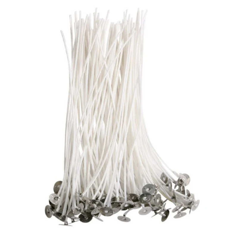100pc Candle Wicks Smokeless Soy Wax Pure Cotton Core DIY Candle Making Household Woven Kerosene Lamp Candle Core Party Supplies