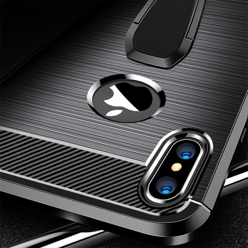 Роскошная кисть Чехол для iPhone 11 X XR XS Max 6 6S 7 8 Plus автомобильный магнитный держатель кольцо мягкий для samsung Note 9 8 S9 Plus A6 A8