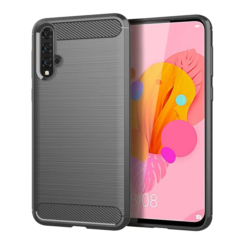 Gray Для huawei Nova 5 мягкий силиконовый простой Прочный чехол цветной чехол не для huawei Nova5i P9 P10 Mate10 P30 защитные чехлы - Цвет: Gray