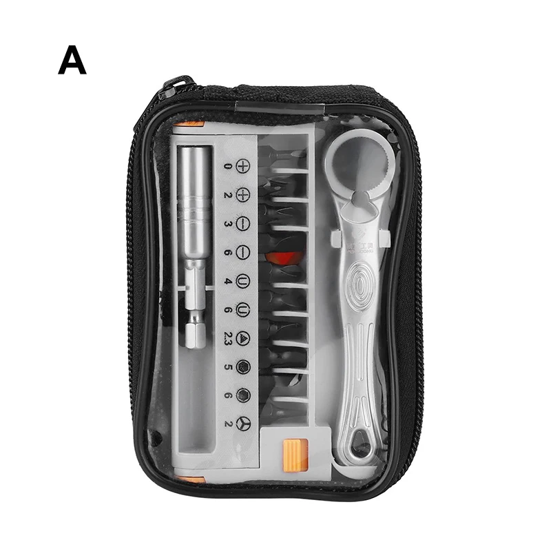 A 12pcs KINDLOV Screwdriver Set 12 In 1 Wrench Parafusadeira Precision Ratchet Screw Driver Multi Torx Hex Phillips Bit Kit Hand Tools - Цвет: A 12pcs