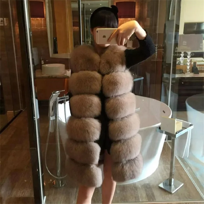 

Autumn And Winter Women Faux Fur Vest New Fashion Female Long Fox Fur Coat Hot Sale Women Long Vest имиаия меового жилеа