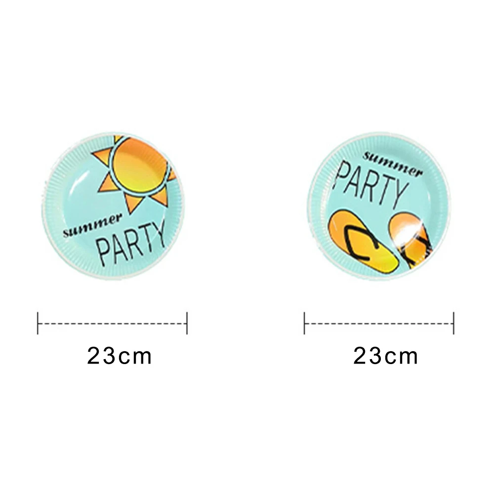 8 Sets Disposable Paper Plate Forks Spoons Party Tableware Supplies