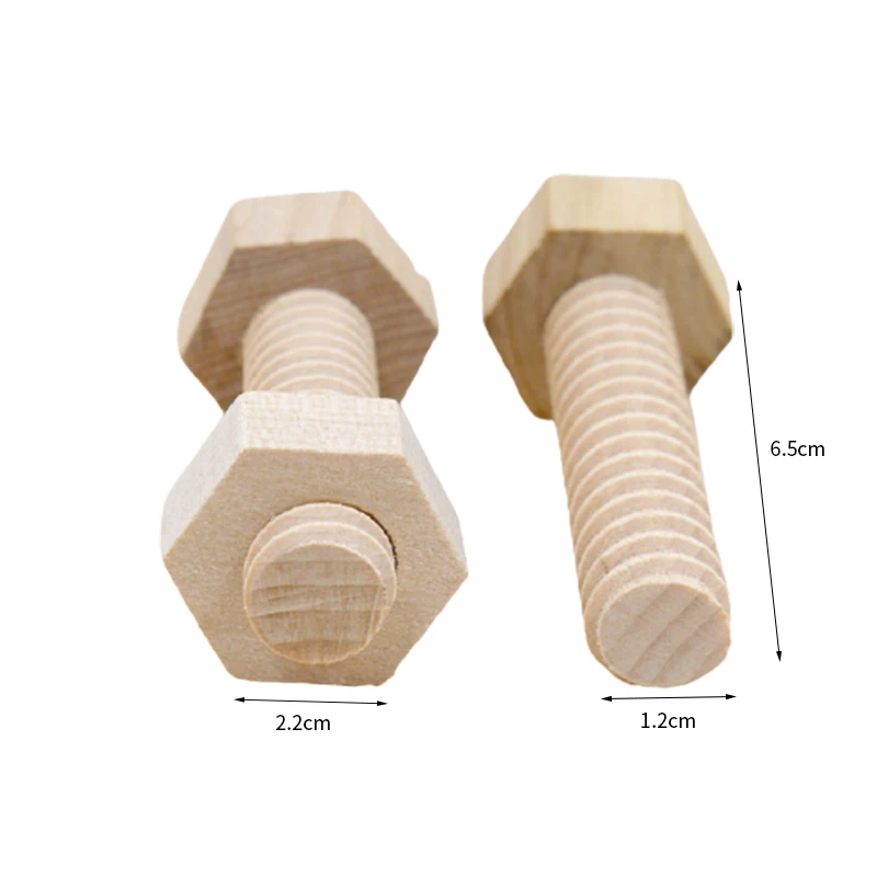 Wooden Screw Nut Assembling Educational Toy Early Education Wood Montessori Hands-On Shape MatchingTeaching Aids For Children 6 Wooden Screw Nut Assembling Educational Toy Early Education Wood Montessori Hands-On Shape MatchingTeaching Aids For Children 6