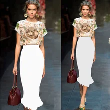 Сфотографируйте модную дамскую новую сексуальную модную юбку «рыбий хвост», тонкие темпераментные юбки