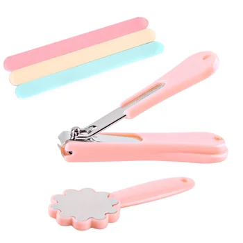 

1 Set of Manicure Tool Set Nail Clipper Trimmer Nail File Set (1Pc Nail Clippers + 1Pc Floral Polishing Manicure File + 3Pcs Do