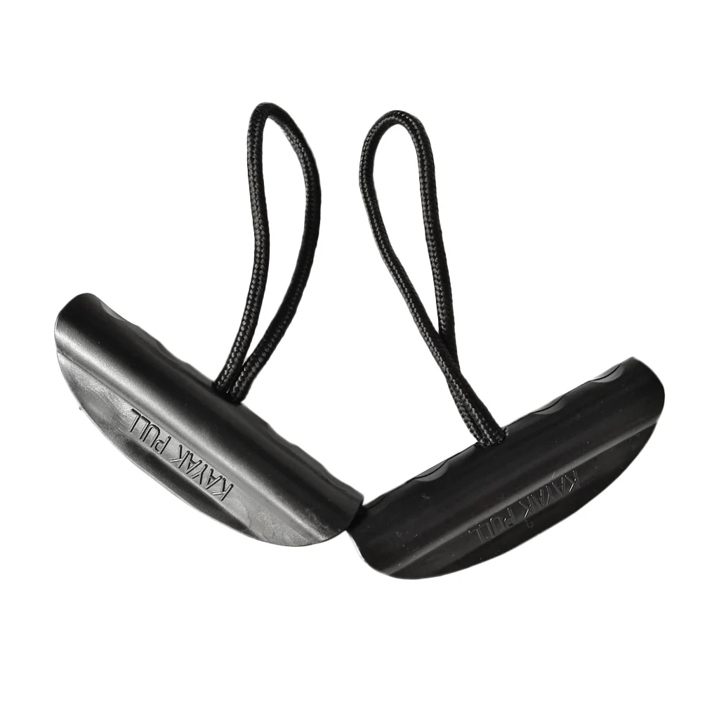 2 Pieces Nylon Kayak Canoe Pull Handle Carry Handle & Cord Universal for Marine Boat Rubber Dinghy