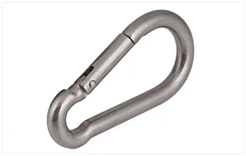 

Stainless Steel Rock Climbing Safety Buckle Quick Hanging Mountaineering Buckle Quick/Slow Falling Safety Spring Buckle 2PCS