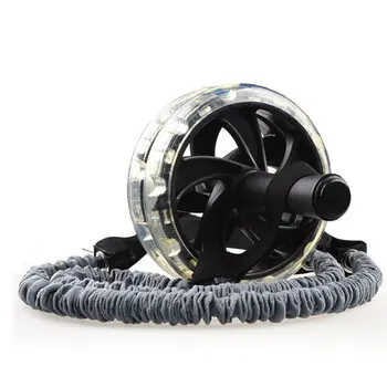 

Roller Wheel Pull Rope Waist Abdominal Slimming Equipment Fitness Exercise Resistance Band Chest Expander Home Yoga Exercise