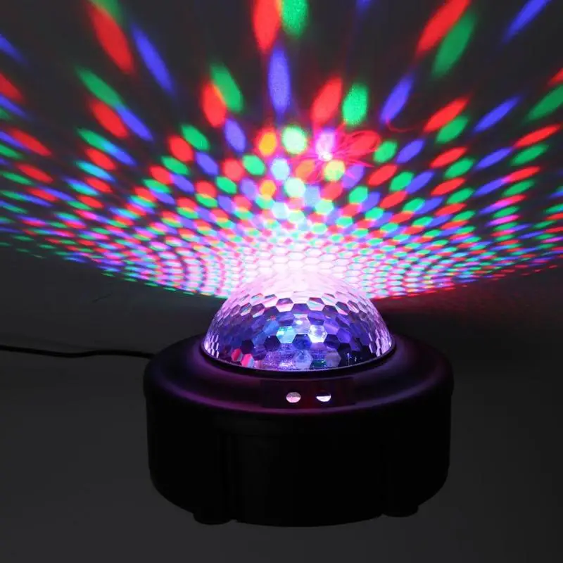 LED Magic Ball Lamp 90 Type Voice Control Halloween Stage Effect Projector Light Rapid Heat Dissipation Install