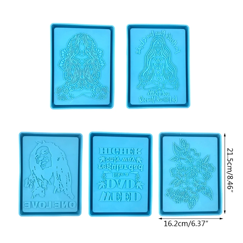 Rolling Tray Epoxy Resin Mold Jewelry Storage Holder Silicone Mould Diy