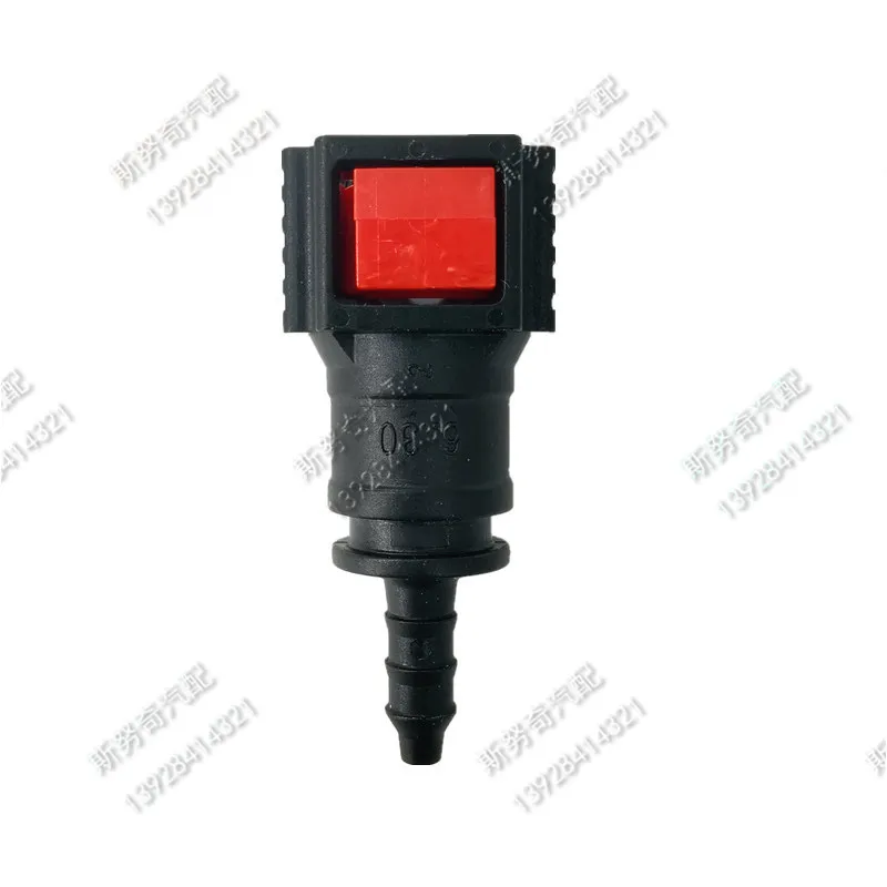 Plastic Connector Auto Fuel line quick connector fittings 2PCS 6.30 ID4 180 degree