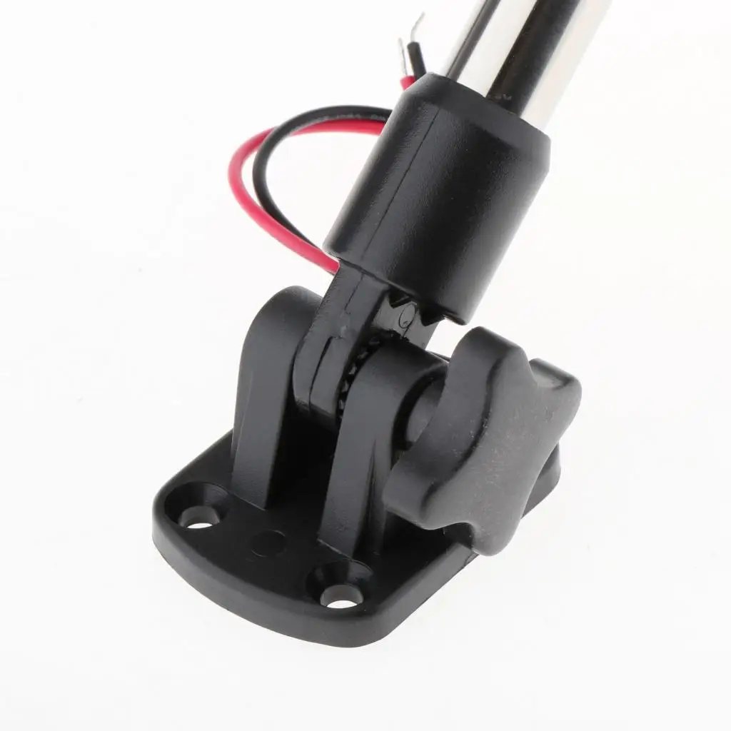2.5W 12-24V Marine All Round LED Navigation Anchor Light 360 Degree with Adjustable Base White