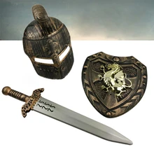 Моделирование может носить костюм римского оружия сценическое представление на Хэллоуин фотографический реквизит Детская ролевая игрушка три комплекта