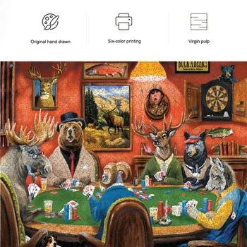 

jigsaw puzzles toys 1000 pcs Assembling picture Landscape Animals puzzles toys for adults children kids games educational Toys