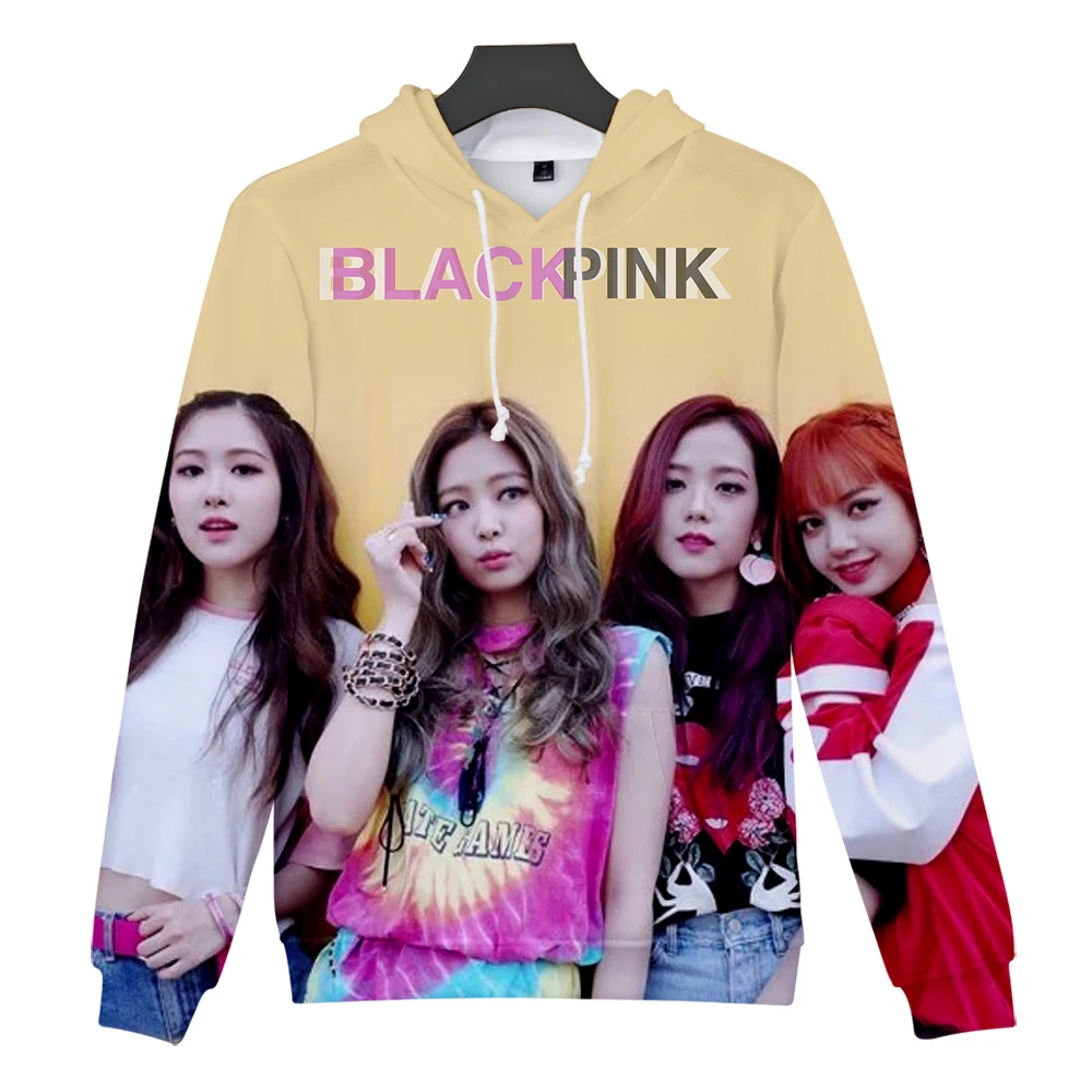 3D толстовки BlackPink для женщин и мужчин новинка Горячая осень зима мода хип хоп Толстовка 3D BlackPink удобный худи повседневная детская толстовка