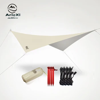 Aricxi 210t Plaid Beach Sun Shelter Tarp Tent Shade Ultralight UV Garden Awning Canopy Sunshade Outdoor Camping Hammock Rain Fly 1