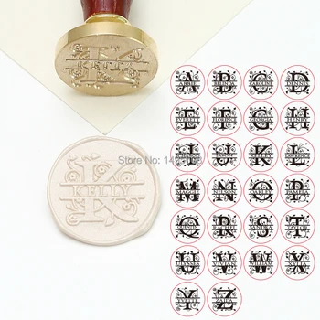 

Retro Wax Seal Stamp 26 Letter A - Z Alphabet Letter and Personalized name Vintage Envelope Copper DIY Scrapbooking Decor Stamp