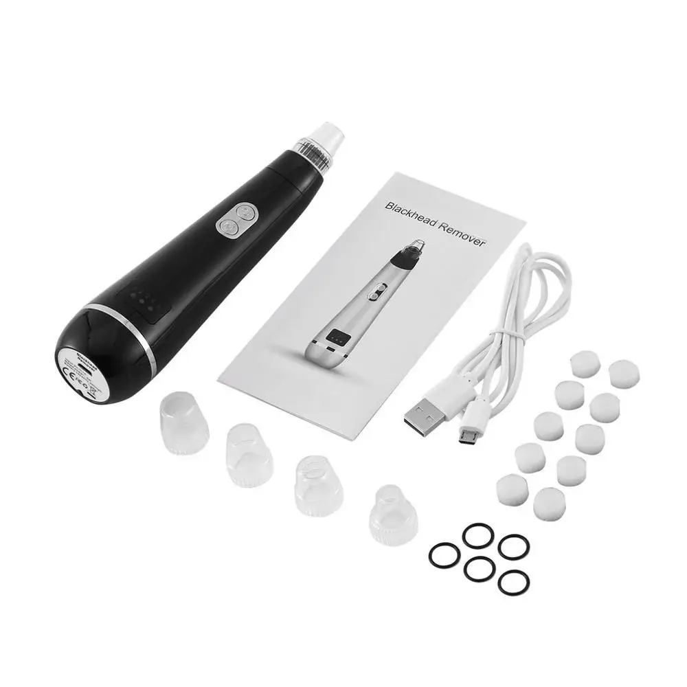 Facial Vacuum Suction Blackhead Remover Vacuum Pore Cleaner Spot Pimple Acne Removal Nose Face Skin Care Tool USB Rechargeable - Цвет: type 4