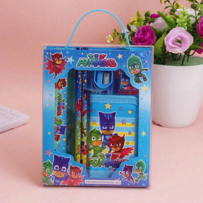 

Pj Masks Cartoon Anime Character Connor Greg Amaya Cute Practical Blue Stationery Set Pencil Purse Birthday Gift Contest Prize