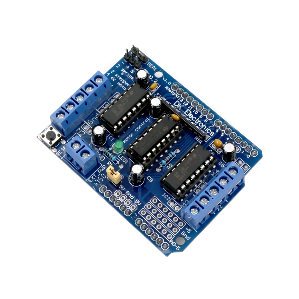 5 шт. L293D Щит двигателя двойной для Arduino Duemilanove плата расширения двигателя|shield