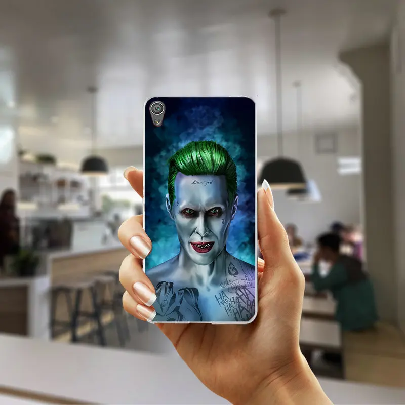 Джокер Джаред Лето Мягкие ТПУ чехлы для мобильных телефонов sony Xperia Z Z1 Z2 Z3 Z4 Z5 Compact Mini XA M2 M4 M5 E3 E5 T3 Coque Shell