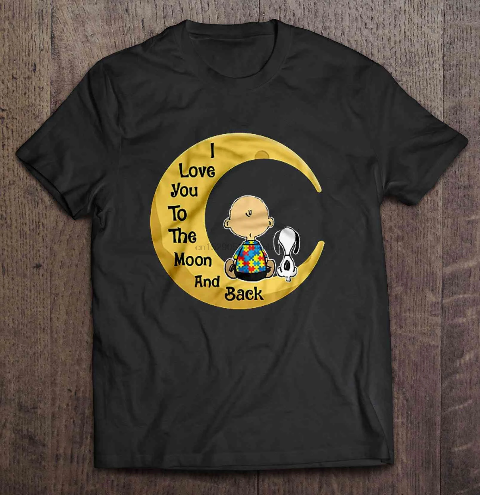 

Men T Shirt I Love You To The Moon And Back - Snoopy And Charlie Brown Women t-shirt