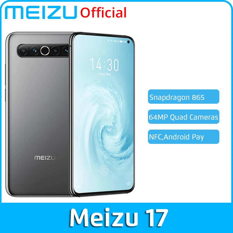 Meizu 17 8G 128G 256G мобильный телефон 5G Смартфон Snapdragon 865 Восьмиядерный NFC 4500mAh 30W быстрое зарядное устройство|Смартфоны и мобильные телефоны|   | АлиЭкспресс