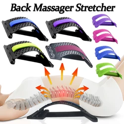 4 Colors Therapy Back Massage Stretcher Posture Corrector Neck Stretch Relax Fitness Lumbar Support Spine Orthosis Pain Relief