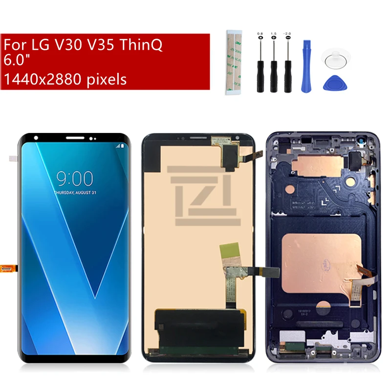 ЖК-дисплей для LG V35 ThinQ с рамкой V30 H930 H933 запасные части ремонта экрана 6 0 |
