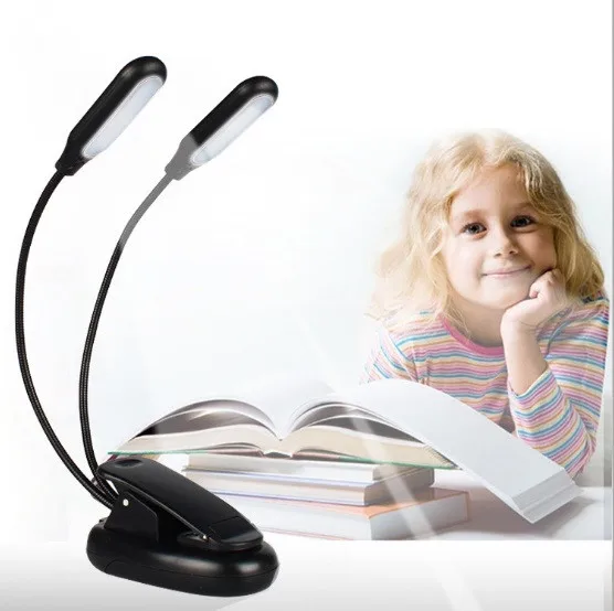 

New eye protection table lamp reading book lamp learning dormitory bedside lamp 10LED charging desk lamp support wholesale