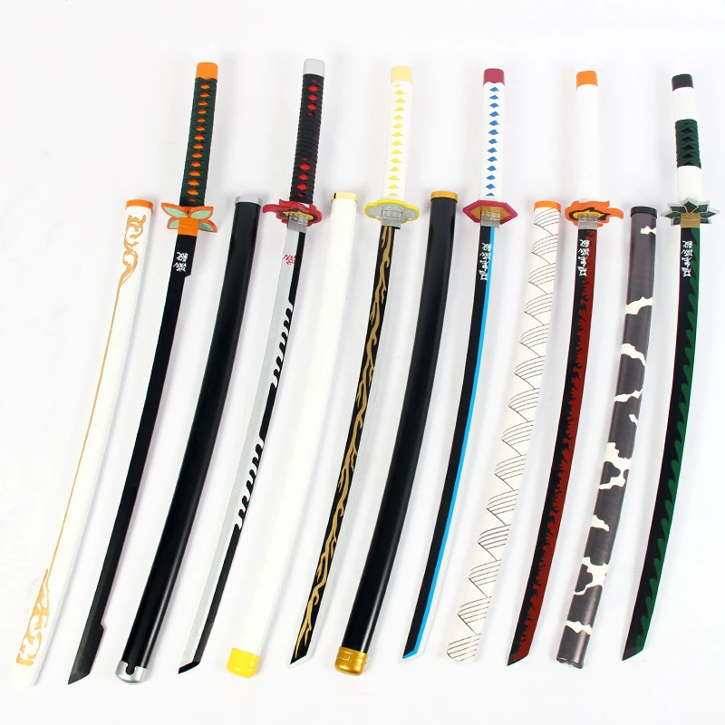 アニメkimetsuなしyaibaコスプレ剣小道具悪魔のブレード木製剣武器悪魔特効コスプレ侍忍者刀小道具おもちゃ Costume Props Aliexpress