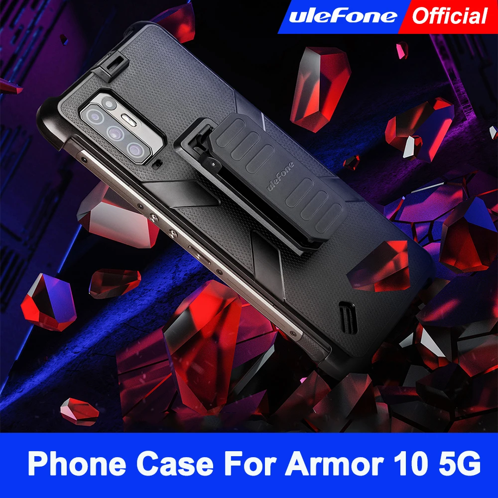 Ulefone  Phone Case For Armor 10  5G Original  Case with Belt Clip and Carabiner