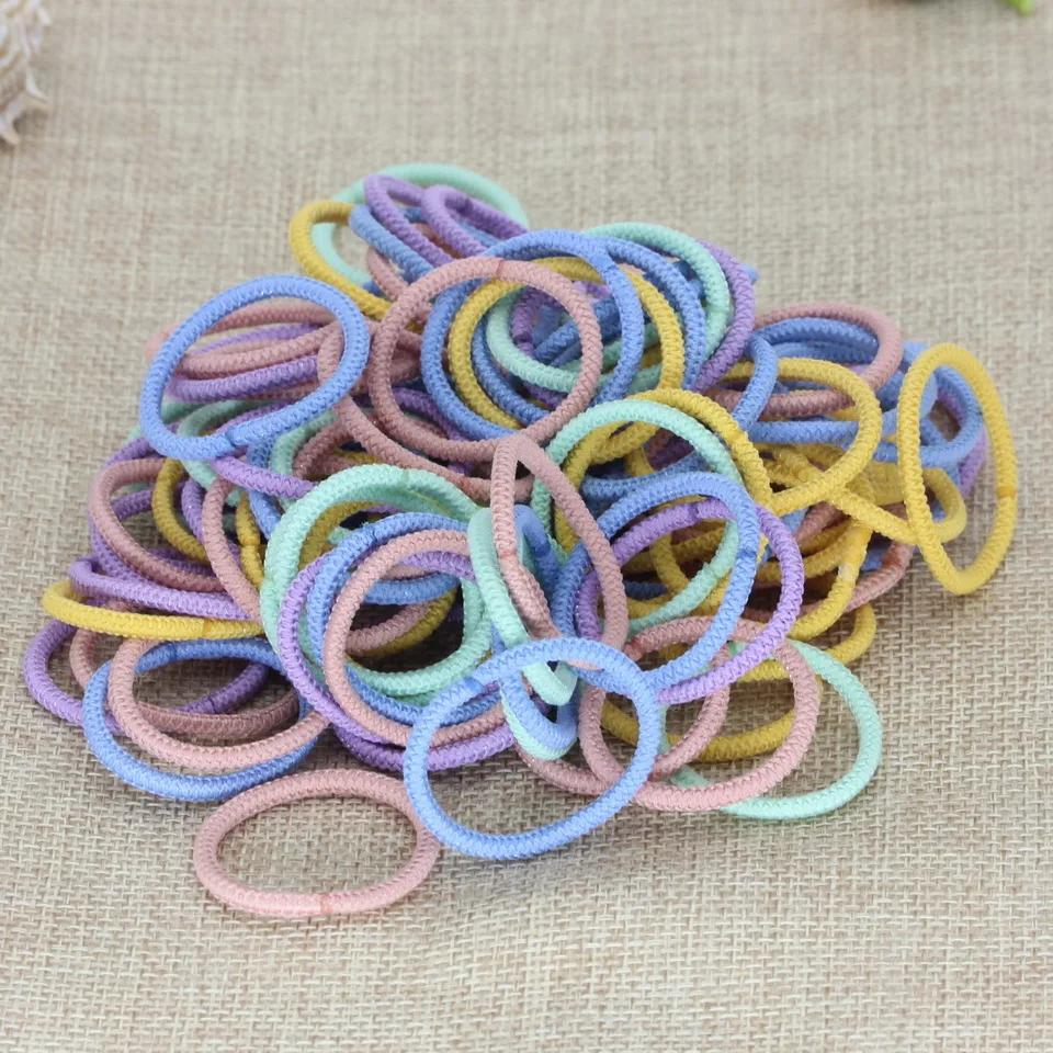 

1 to 5 Year Girl Thick Colorful Elastic Hair ties Children Cute Ponytail Holder Rubber Band Headband Scrunchies Hair Accessories