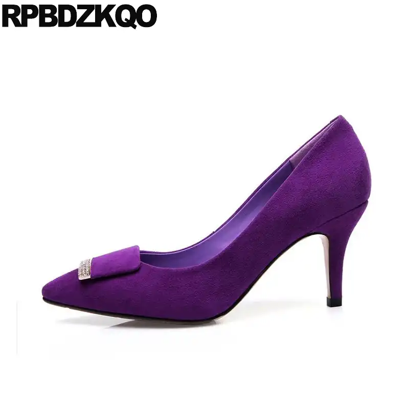 purple 3 inch heels