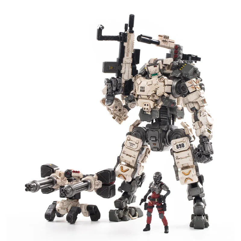 1/25 JOYTOY экшн-фигурка стальная броня Mecha белая версия и новый военный Солдат аниме