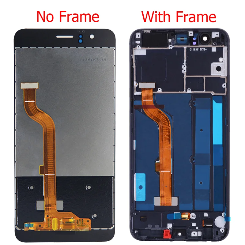 ЖК дисплей с рамкой для Huawei Honor 8 диагональю 5 2 дюйма|Экраны мобильных телефонов| |