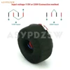 115V/230V IN 800VA Black cloth OFC Toroidal transformer 800W 36V-0-36VX2+12VX2 OUT / Accept customized voltage 3