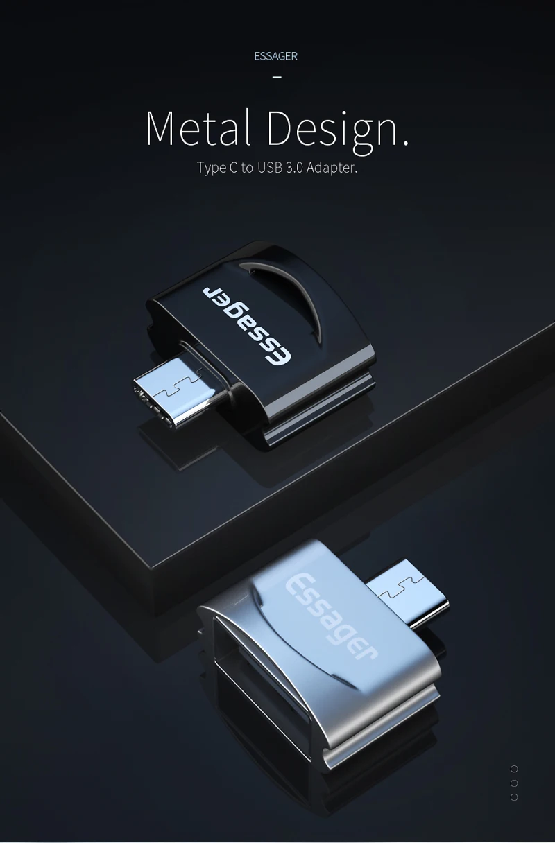 Адаптер Essager usb type C OTG для samsung S10 для Xiaomi Mi 9 Oneplus 7 Pro 6t USBC разъем USB-C type-C к USB 3,0 OTG