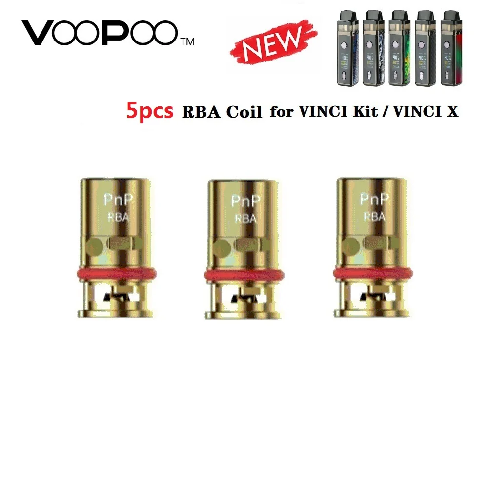 

New!!! VOOPOO PnP RBA Coil for VINCI R / VINCI X Mod Pod System Vape Kit 0.6ohm RBA Coil Head for VINCI Vape Kit E-cig Vaporizer