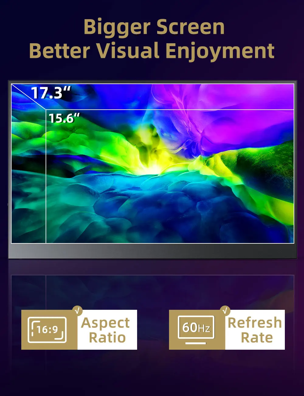 UPERFECT ޴ , Ӹ IPS HDR, ũ ɾ, USB C ̹ ÷, VESA  Ÿ C  ̴ HDMI ũ, 17.3 ġ