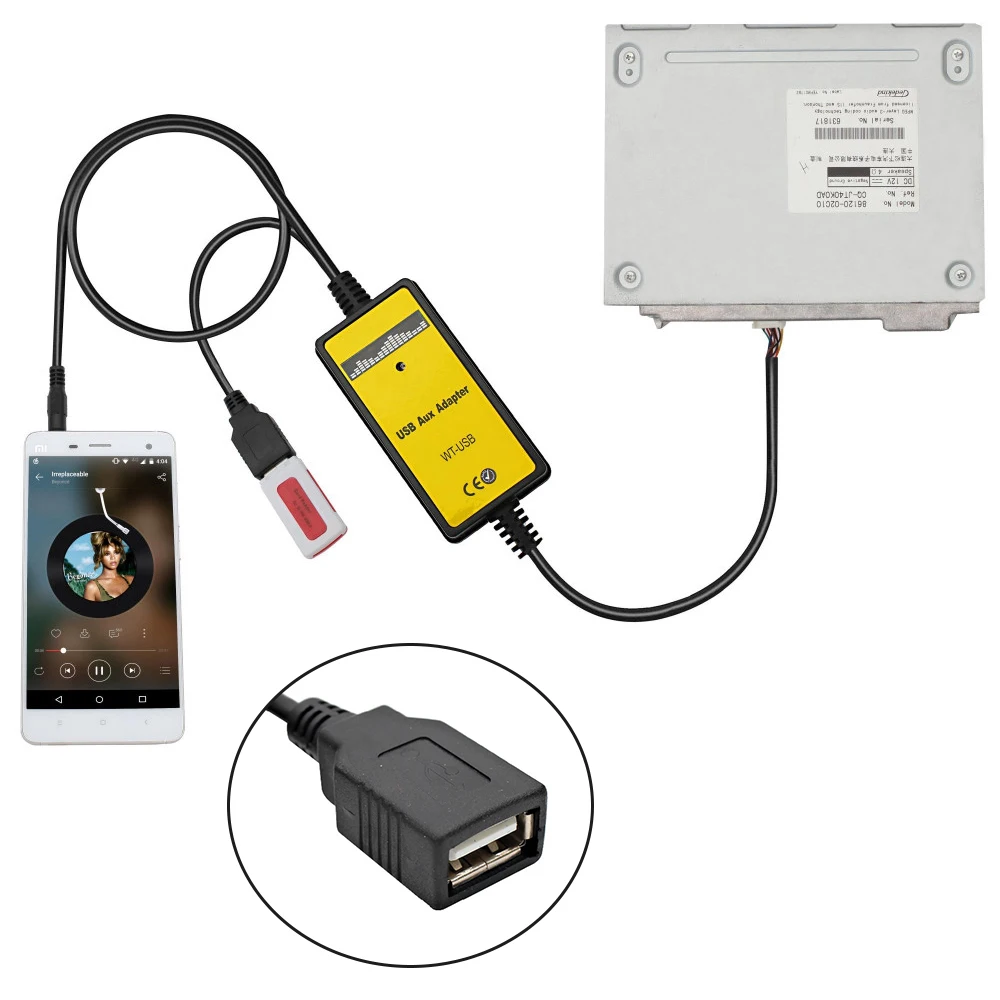 Аксессуар USB AUX адаптер замена интерфейса Разъем практичный портативный
