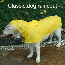Лёгкий отражающий жилет хорошая видимость Pet плащ для собак, домашних животных Водонепроницаемый нейлоновая одежда дождевая куртка, дождевик для собак