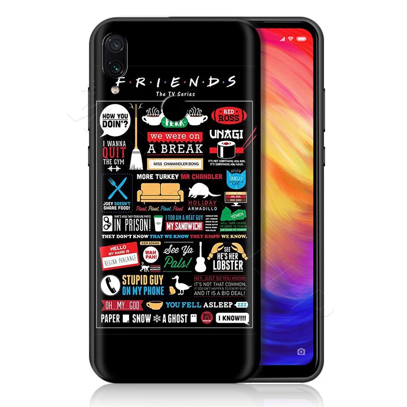 Чехол для телевизора с изображением друзей для Xiao mi Red mi Note 8 mi 3 6 8 9 A1 A2 A3 8A 6X9 T CC9 Lite SE Pro Max F1 10