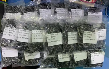 

1000pcs Transistors Box Pack Transistor kit TO-92 BC327 BC337 BC517 BC547 BC548 BC549 2N2222 3906 3904 5401 5551 C945 1015